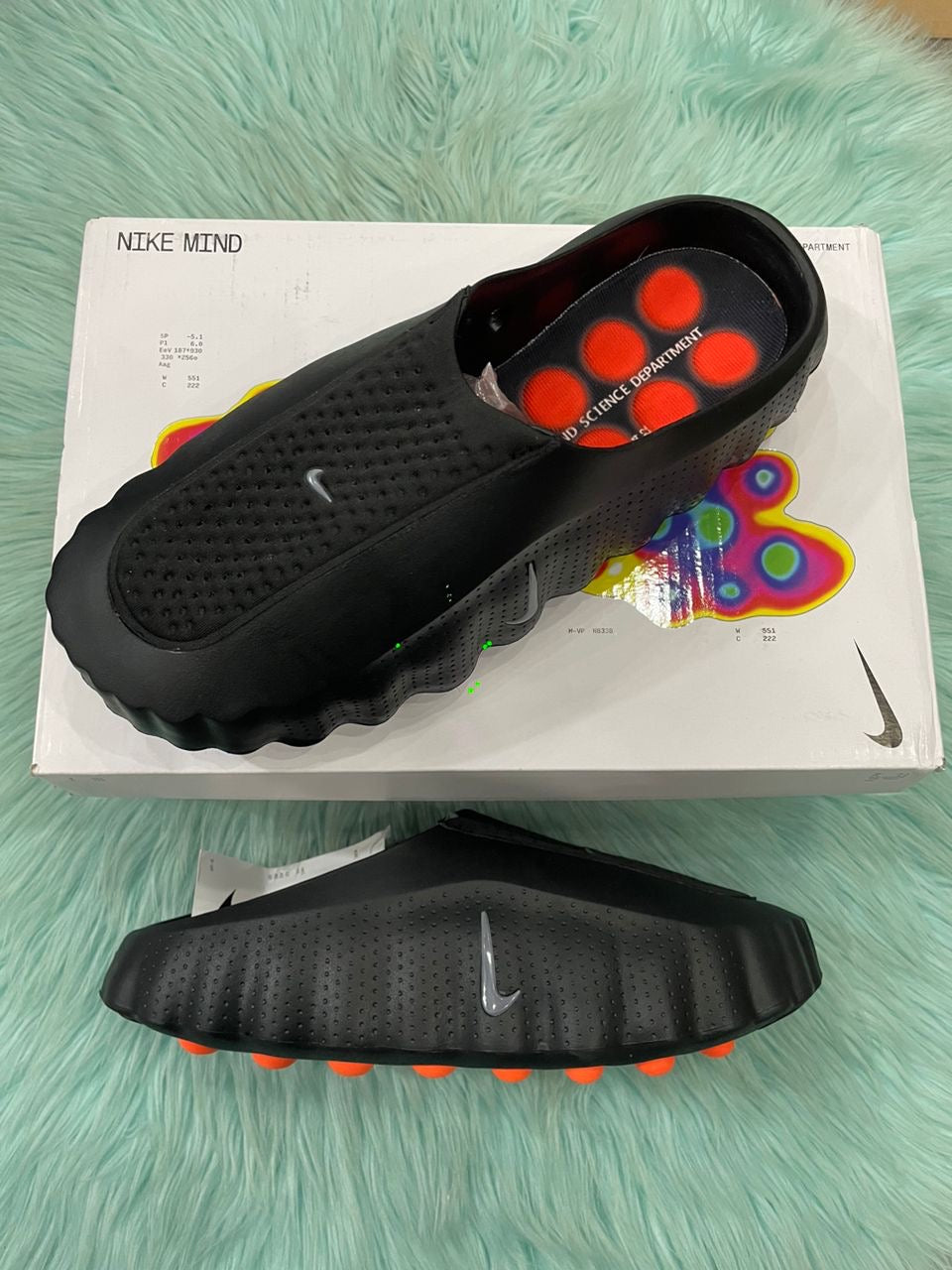 NIKE MIND 001 SLIDE BLACK CHROME